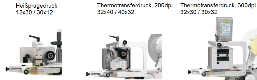 Etikettenspender mit Druckwerk