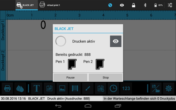 Software Thermoinkjet TabJet Android