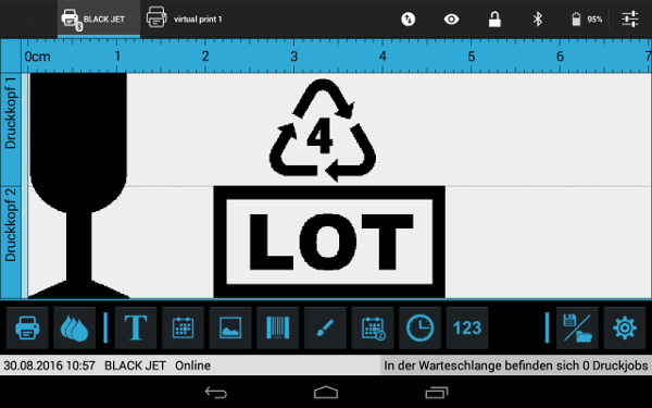 Software Thermoinkjet TabJet Android